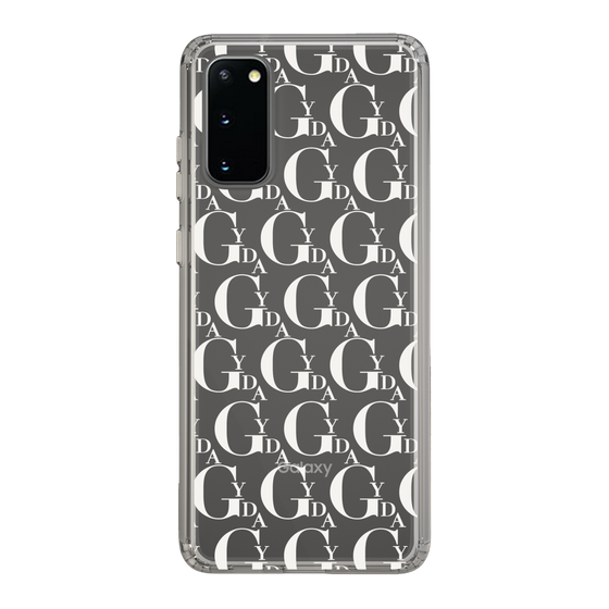 Slim Protection Case［ GYDA - Monogram - White ］