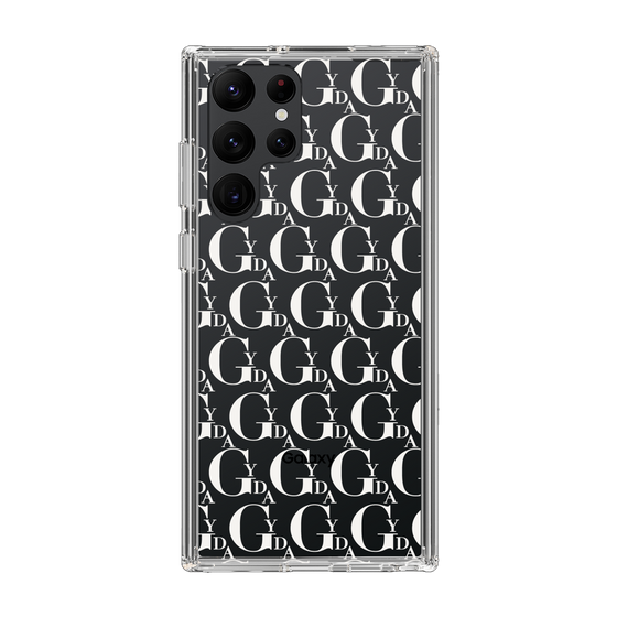Slim Protection Case［ GYDA - Monogram - White ］