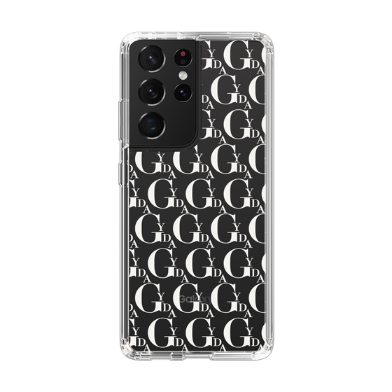 Slim Protection Case［ GYDA - Monogram - White ］