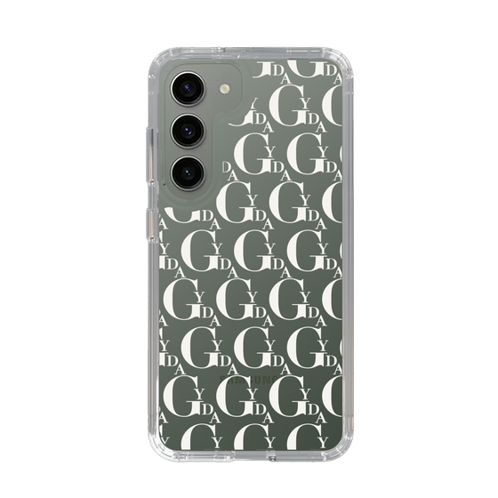 Slim Protection Case［ GYDA - Monogram - White ］