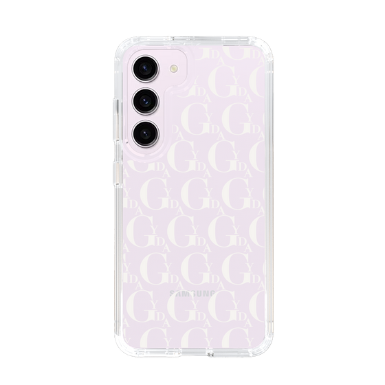 Slim Protection Case［ GYDA - Monogram - White ］