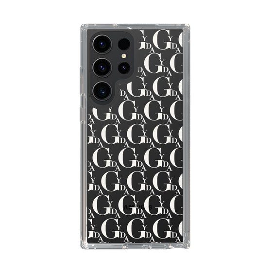 Slim Protection Case［ GYDA - Monogram - White ］