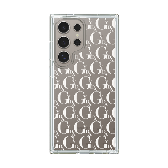 Slim Protection Case［ GYDA - Monogram - White ］