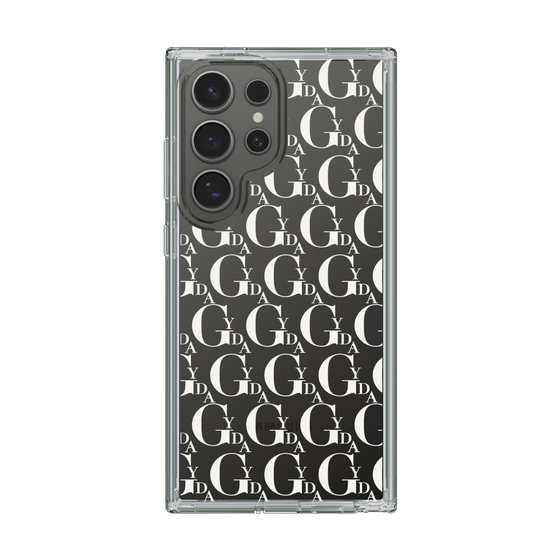 Slim Protection Case［ GYDA - Monogram - White ］