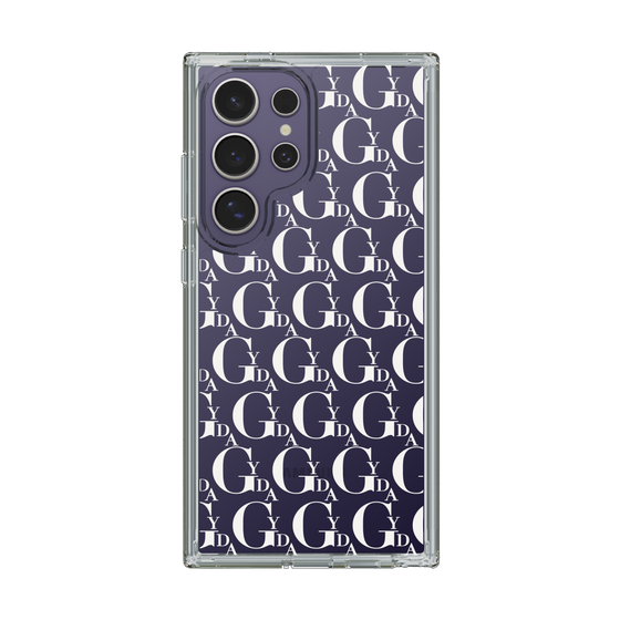 Slim Protection Case［ GYDA - Monogram - White ］