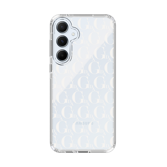 Slim Protection Case［ GYDA - Monogram - White ］