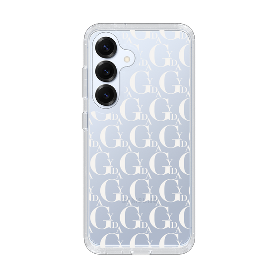 Slim Protection Case［ GYDA - Monogram - White ］