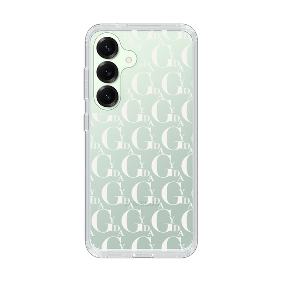 Slim Protection Case［ GYDA - Monogram - White ］