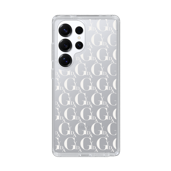 Slim Protection Case［ GYDA - Monogram - White ］