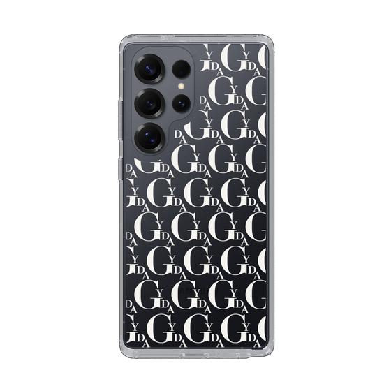 Slim Protection Case［ GYDA - Monogram - White ］