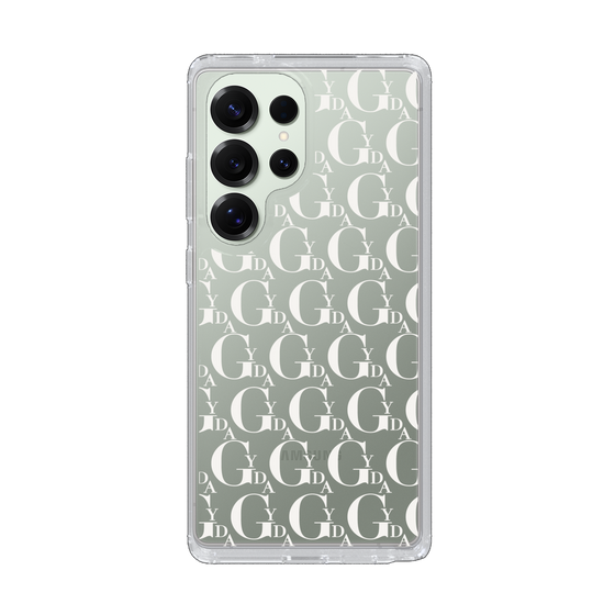 Slim Protection Case［ GYDA - Monogram - White ］