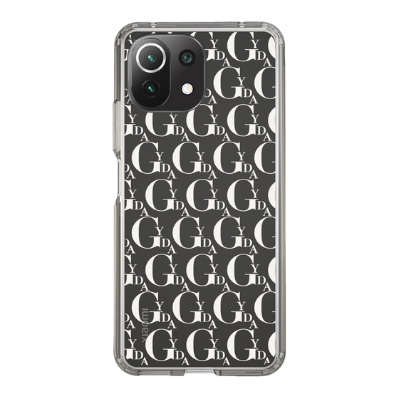 Slim Protection Case［ GYDA - Monogram - White ］