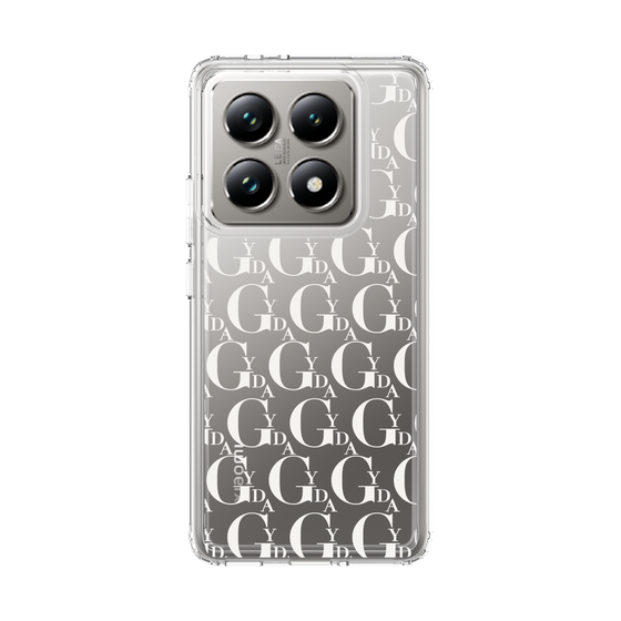 Slim Protection Case［ GYDA - Monogram - White ］