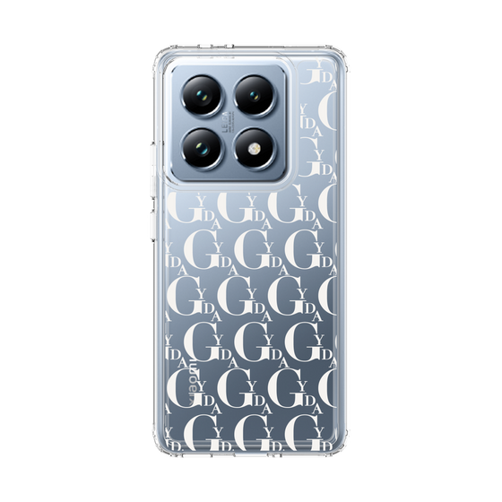 Slim Protection Case［ GYDA - Monogram - White ］