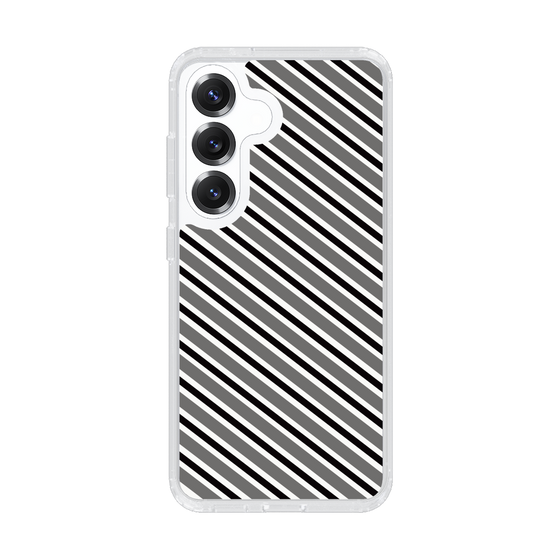 Slim Protection Case［ Small Stripe - Gray × Black ］