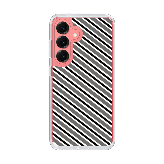 Slim Protection Case［ Small Stripe - Gray × Black ］