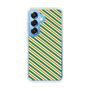 Slim Protection Case［ Small Stripe - Green × Orange ］