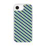 Slim Protection Case［ Small Stripe - Navy × Green ］
