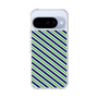 Slim Protection Case［ Small Stripe - Navy × Green ］
