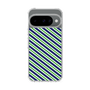 Slim Protection Case［ Small Stripe - Navy × Green ］