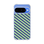 Slim Protection Case［ Small Stripe - Navy × Green ］