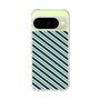 Slim Protection Case［ Small Stripe - Navy × Green ］