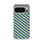 Slim Protection Case［ Small Stripe - Navy × Green ］