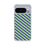 Slim Protection Case［ Small Stripe - Navy × Green ］