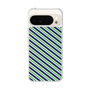 Slim Protection Case［ Small Stripe - Navy × Green ］