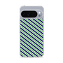 Slim Protection Case［ Small Stripe - Navy × Green ］