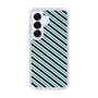 Slim Protection Case［ Small Stripe - Navy × Green ］
