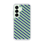 Slim Protection Case［ Small Stripe - Navy × Green ］