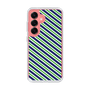 Slim Protection Case［ Small Stripe - Navy × Green ］