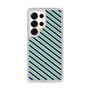 Slim Protection Case［ Small Stripe - Navy × Green ］