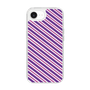 Slim Protection Case［ Small Stripe - Purple × Pink ］