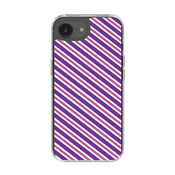 Slim Protection Case［ Small Stripe - Purple × Pink ］