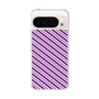 Slim Protection Case［ Small Stripe - Purple × Pink ］