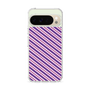 Slim Protection Case［ Small Stripe - Purple × Pink ］