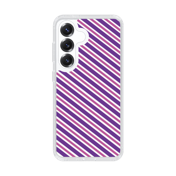 Slim Protection Case［ Small Stripe - Purple × Pink ］