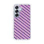 Slim Protection Case［ Small Stripe - Purple × Pink ］