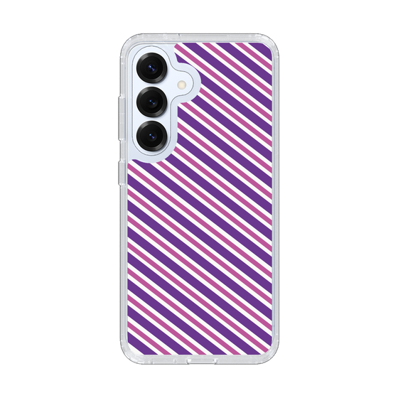Slim Protection Case［ Small Stripe - Purple × Pink ］