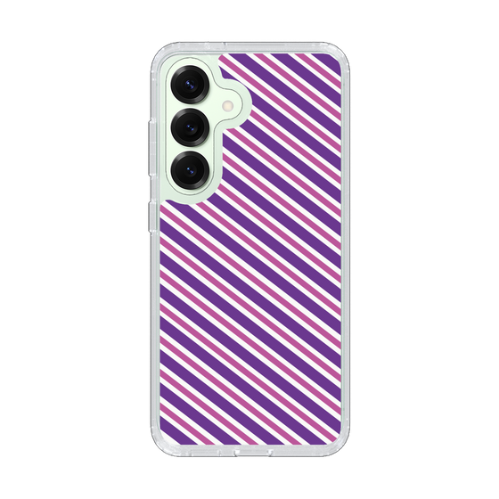 Slim Protection Case［ Small Stripe - Purple × Pink ］
