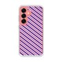Slim Protection Case［ Small Stripe - Purple × Pink ］