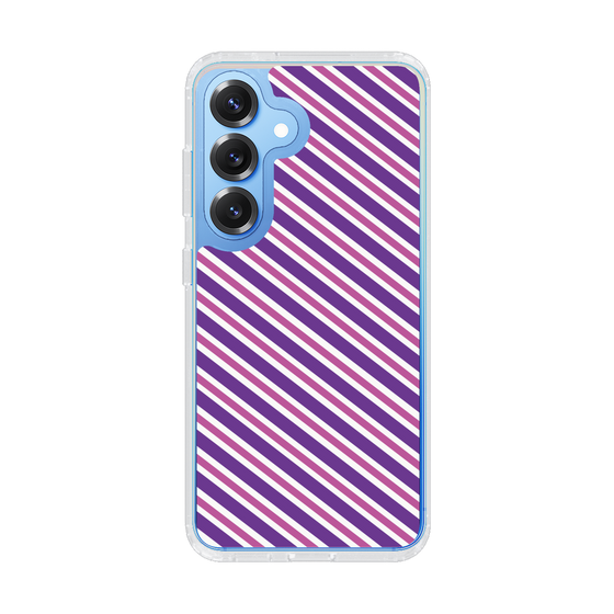 Slim Protection Case［ Small Stripe - Purple × Pink ］