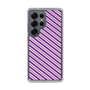 Slim Protection Case［ Small Stripe - Purple × Pink ］