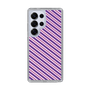 Slim Protection Case［ Small Stripe - Purple × Pink ］