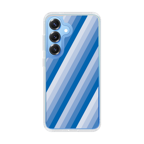 Slim Protection Case［ Middle Stripe - Blue ］