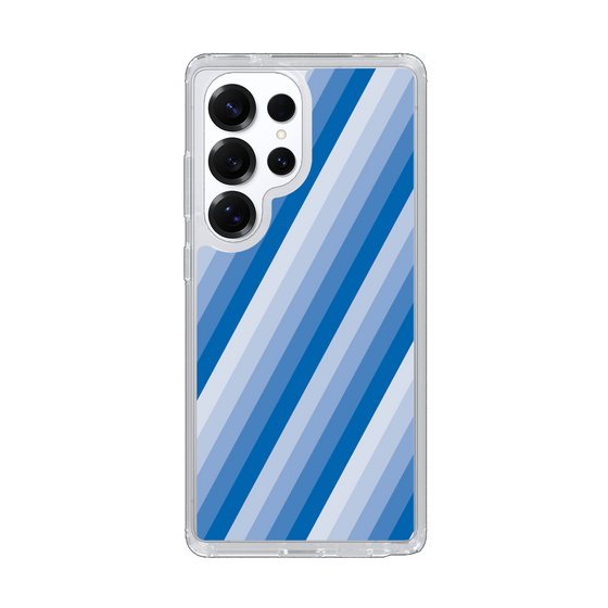 Slim Protection Case［ Middle Stripe - Blue ］