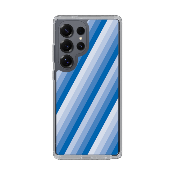 Slim Protection Case［ Middle Stripe - Blue ］