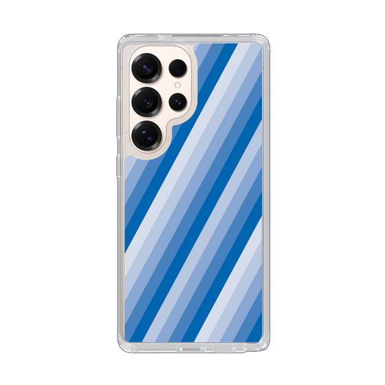 Slim Protection Case［ Middle Stripe - Blue ］